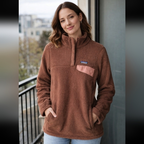 Patagonia Tops - Patagonia Women's Re-Tool Snap-T Fleece Pullover Small Pocket Snap Buttons